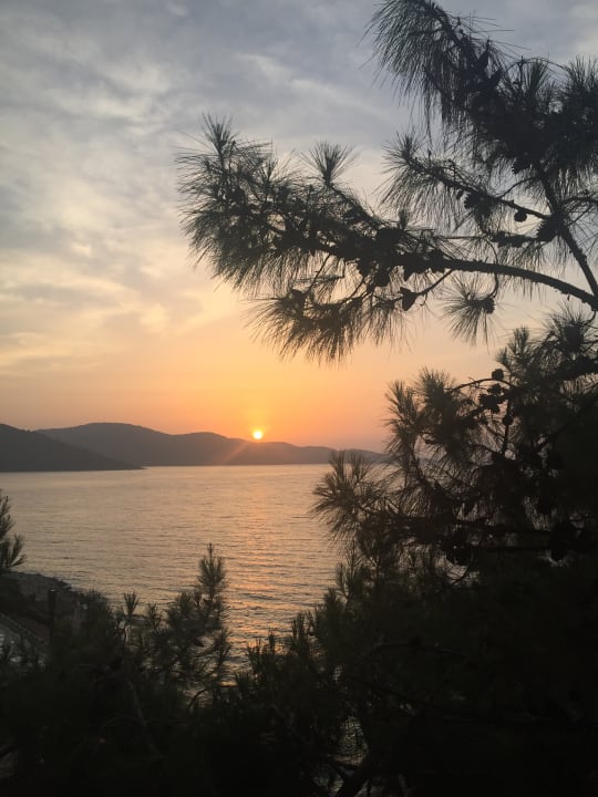 Sonnenuntergang vom Balkon Sarpedor Boutique Hotel