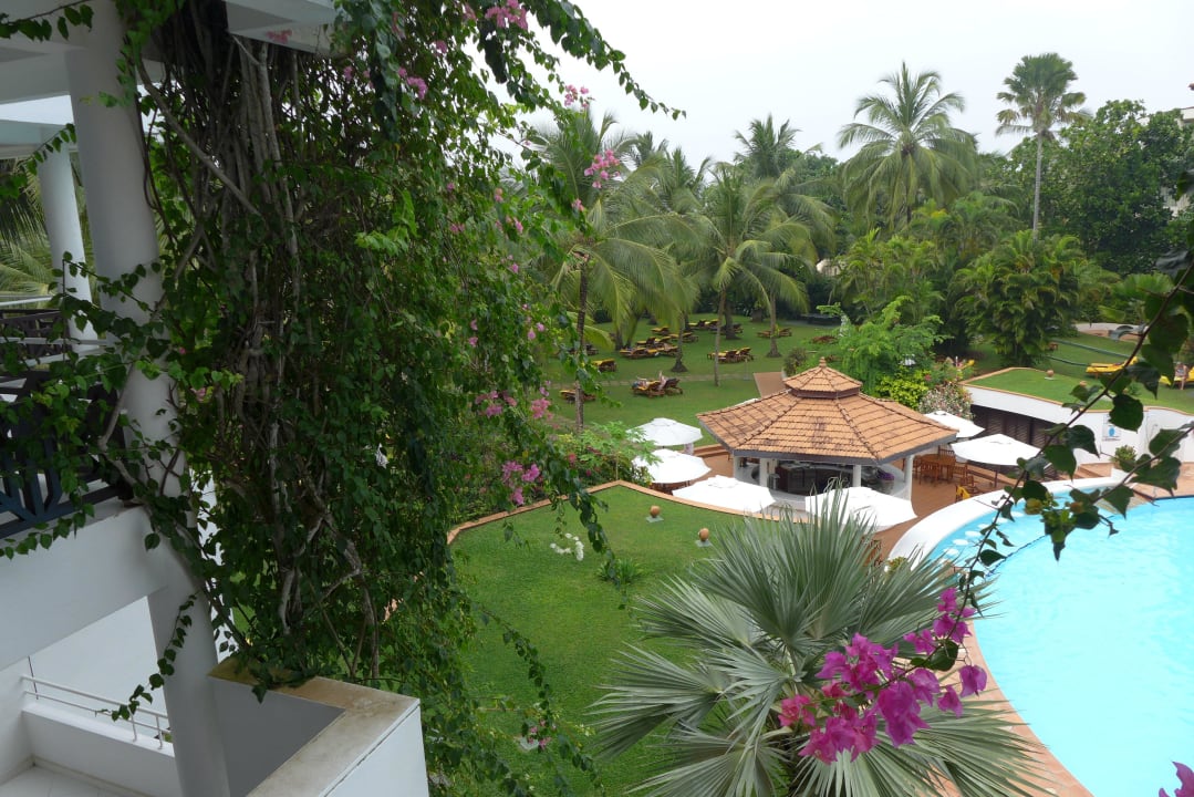 Blick vom Superior-Zimmer Hotel Lanka Princess Ayurveda