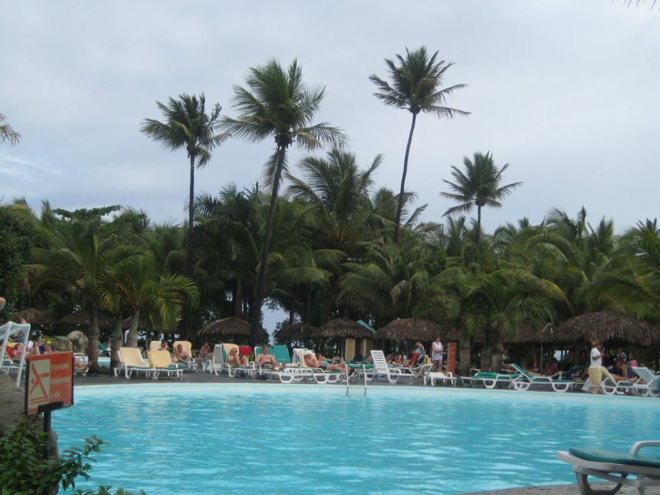 Pool mit vielen Palmen Senator Puerto Plata Hotel