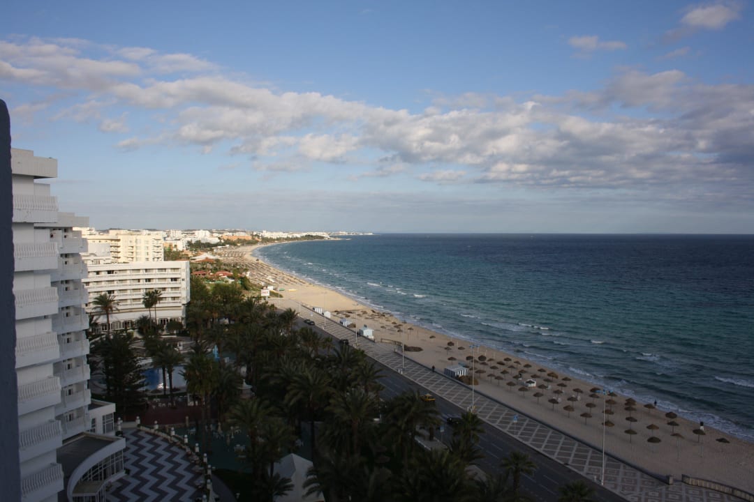 View on garden from the room balcony Hotel El Hana Beach