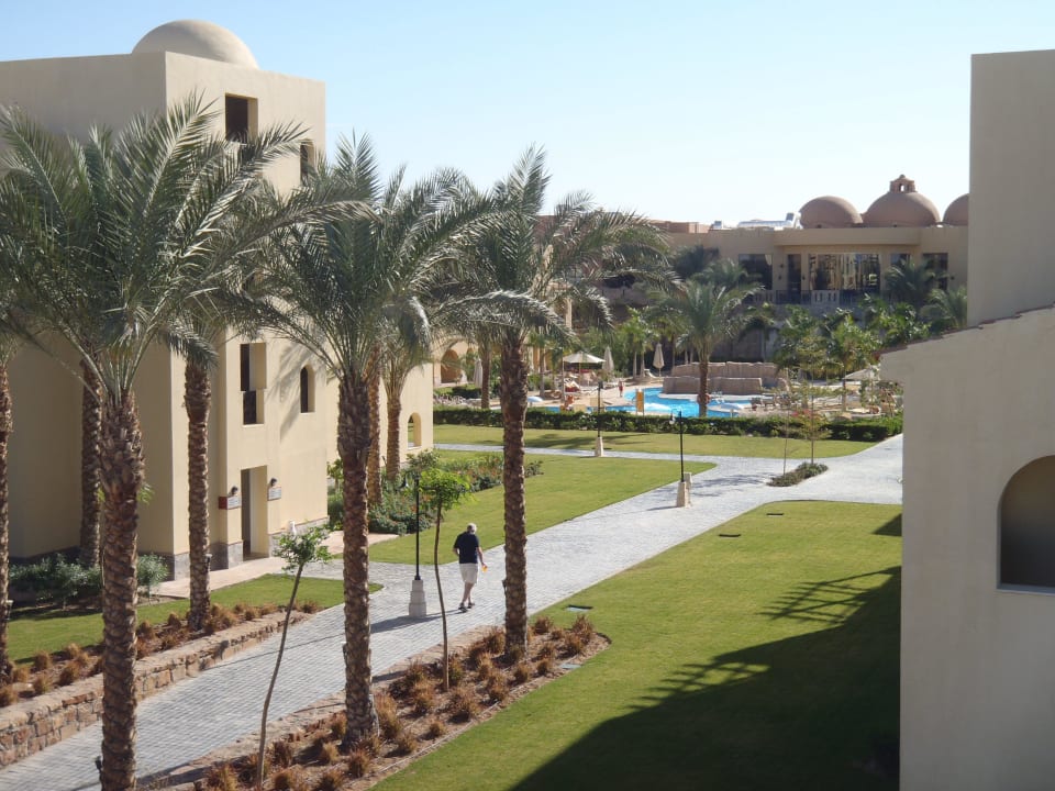 Ausblick vom Rutschenturm Stella Garden Resort & Spa, Makadi Bay