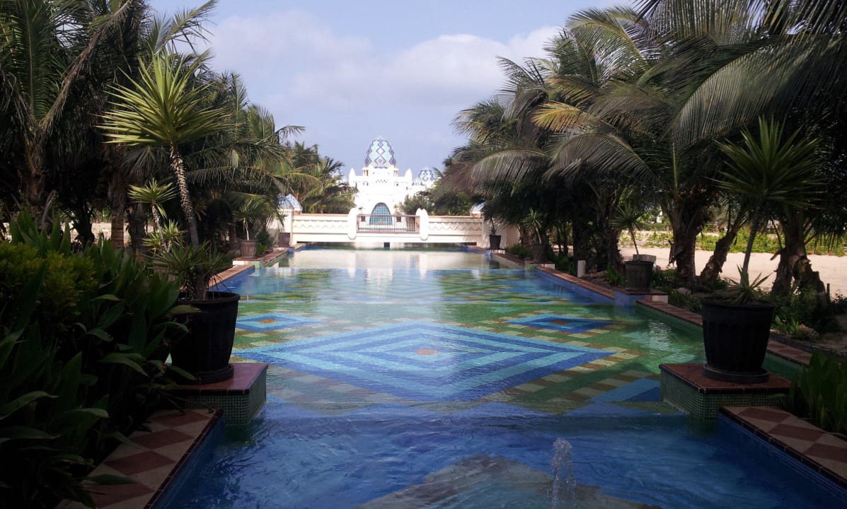 Blick aus dem Restaurant Hotel Riu Karamboa