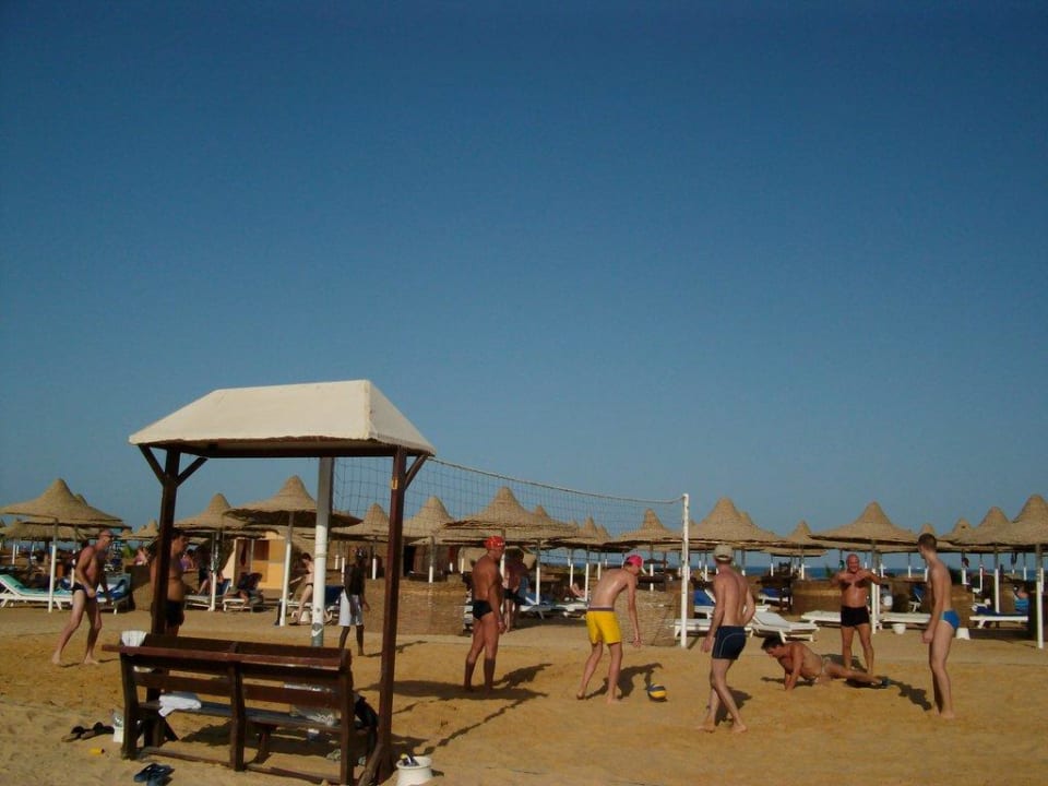 Strandabschnitt mit Volleyball Feld Ali Baba Palace Resort