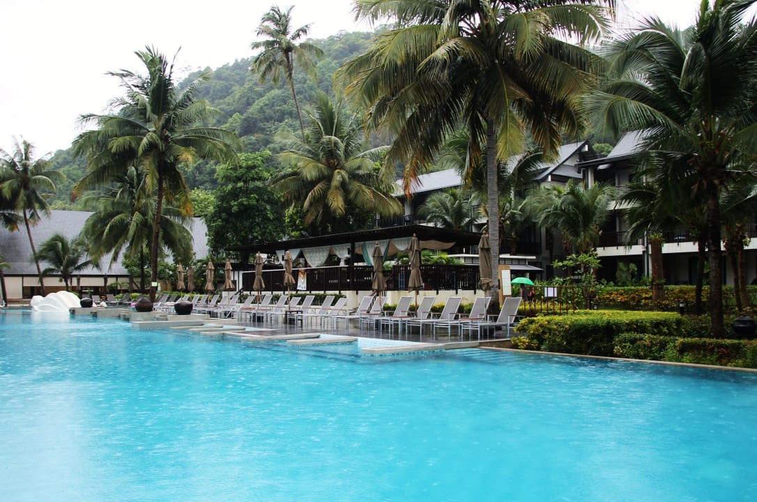 Hauptpool bei Regen KC Grande Resort Koh Chang