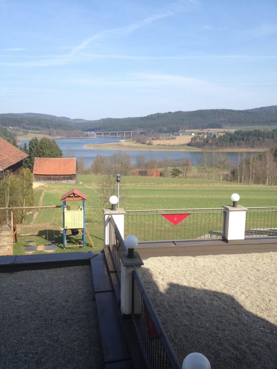 Blick vom Balkon Panorama-Hotel am See