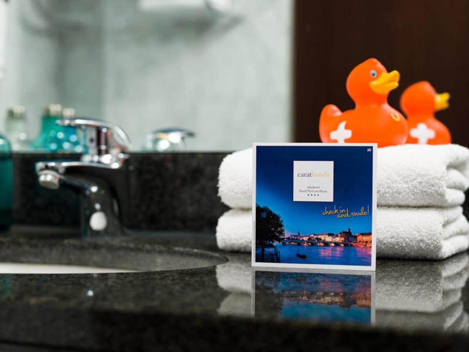Badezimmer im Carathotel Basel / Weil am Rhein Carathotel Basel