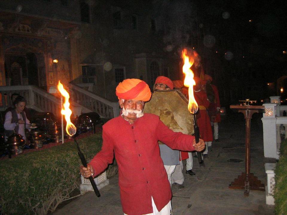 Dinner im Freien Hotel Mandawa Castle