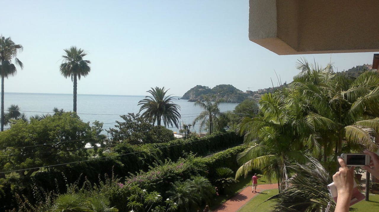Blick vom Balkon Hotel Caparena
