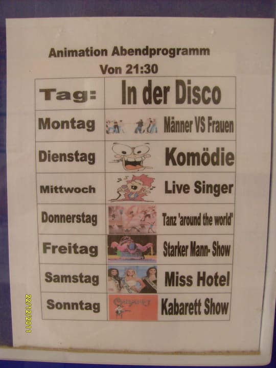 Abendprogramm Shams Safaga Resort