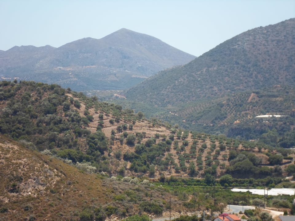 View from water slide park Fodele Beach & Water Park Holiday Resort