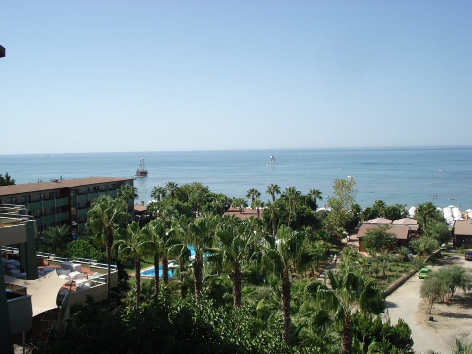 Blick vom Balkon Hotel Grand Side