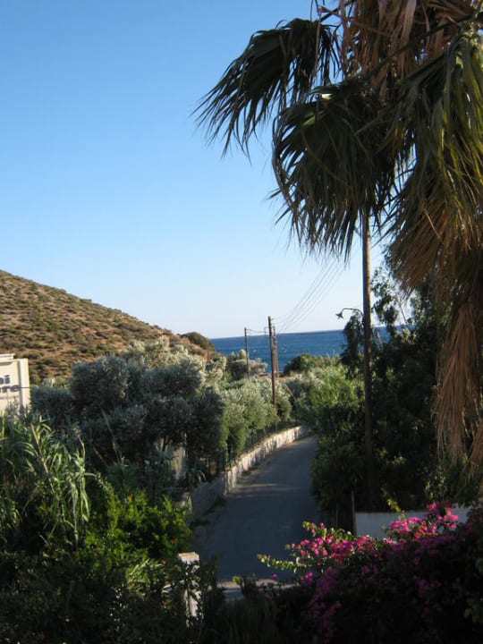 Blick aufs Meer vom Zimmer Porto Agia Galini