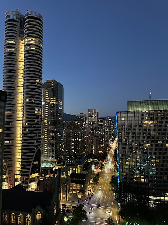 Ausblick Hotel Sheraton Vancouver Wall Center