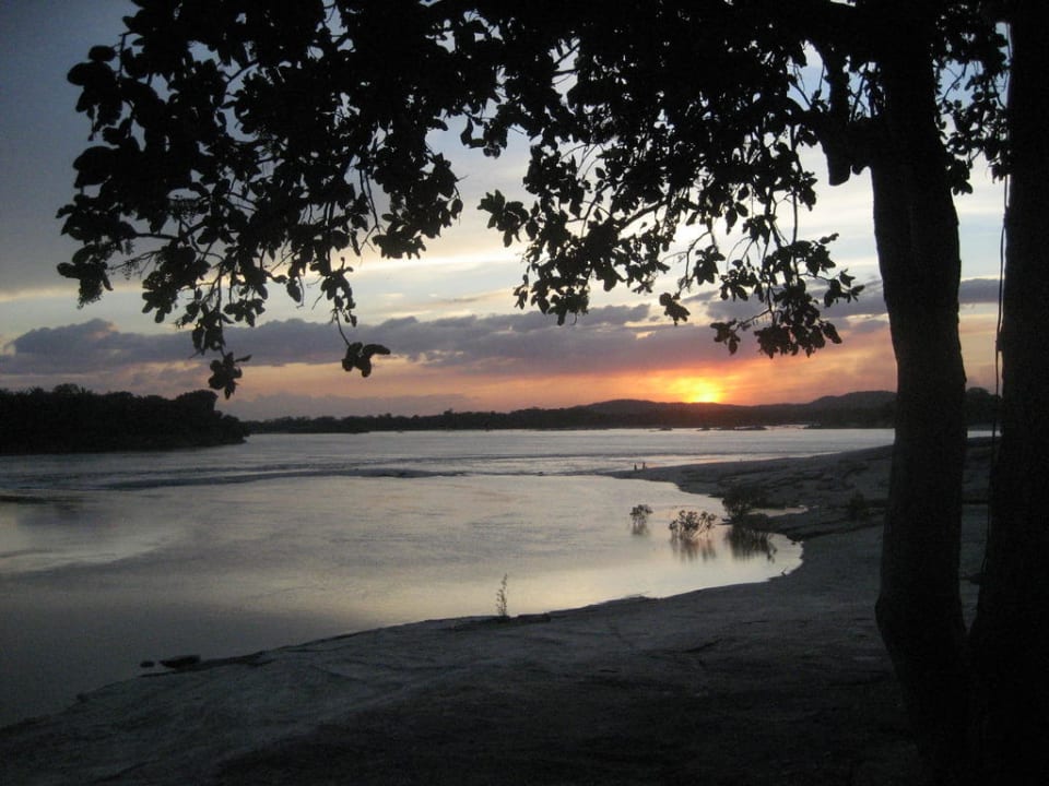 River view at sunset Orinoquia Lodge