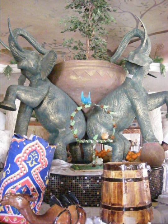 Elephants guarding the food Sentido Caribbean World Soma Bay