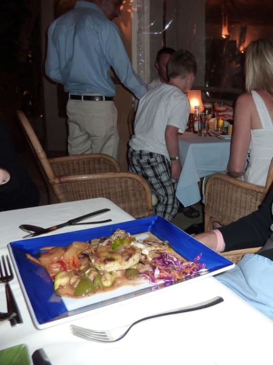 Vegetarische Hauptspeise im karibischen Restaurant Grand Makadi