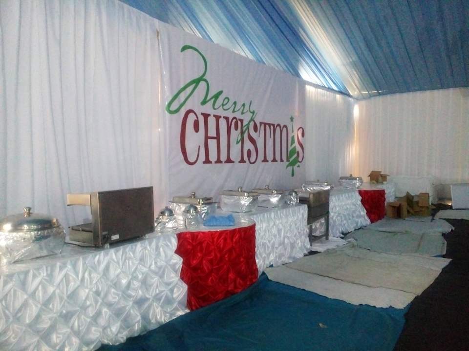 Weihnachtszelt im Alf für die Feier!! Pickalbatros Alf Leila Wa Leila Resort - Neverland Hurghada