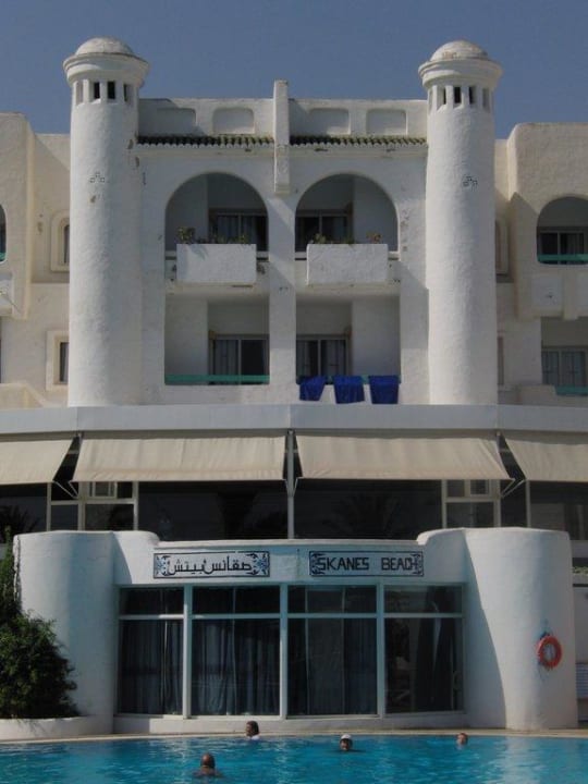 Anblick vom Pool 1 Hotel El Mouradi Skanes Beach