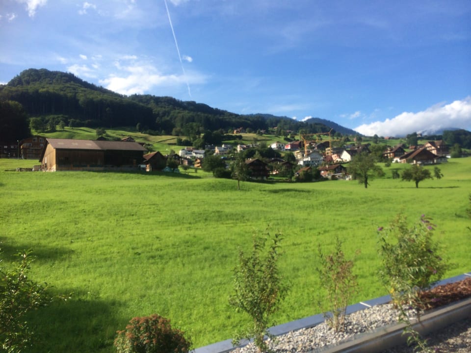 Blick vom Strandbad  Seehotel Wilerbad