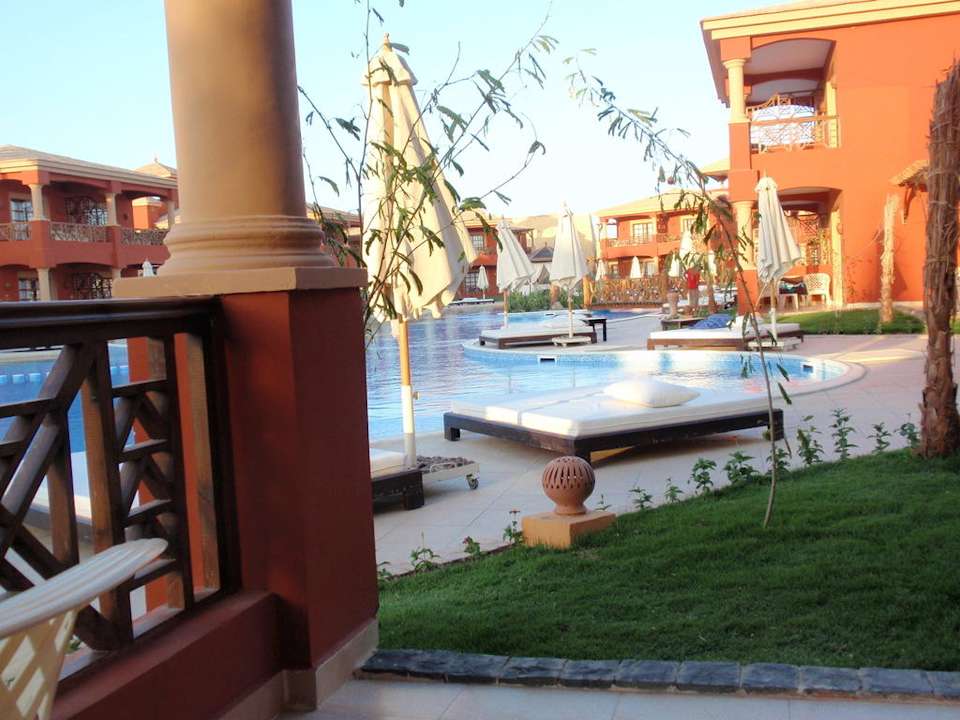 Blick von der Terrasse Pickalbatros Alf Leila Wa Leila Resort - Neverland Hurghada