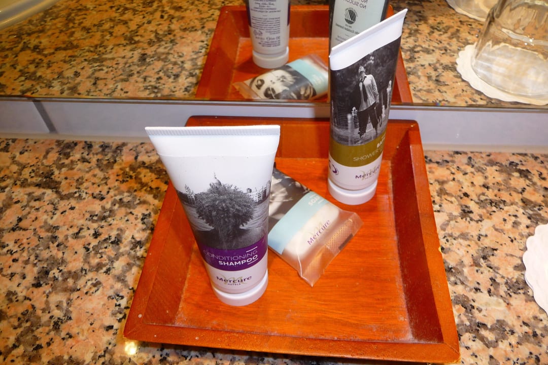 Pflegeartikel im verstaubten Ambiente AKZENT Hotel Aufkirchen