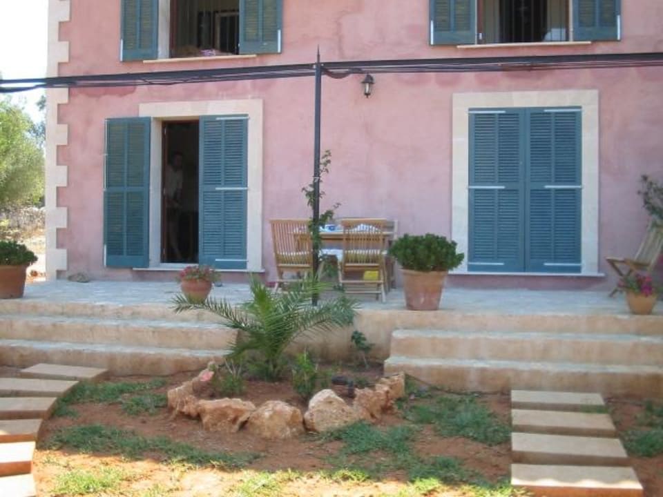 Terrasse unserer Fincawohnung Finca Can Pina