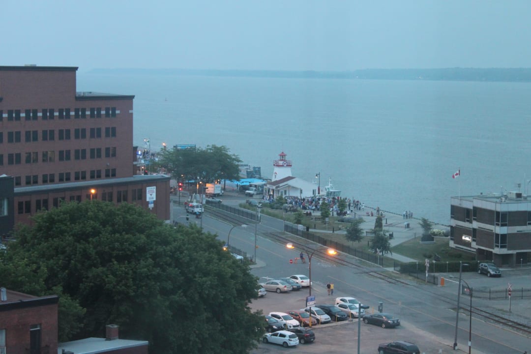 Ausblick aus unserem Zimmer Delta Hotels by Marriott Trois Rivieres Conference Centre