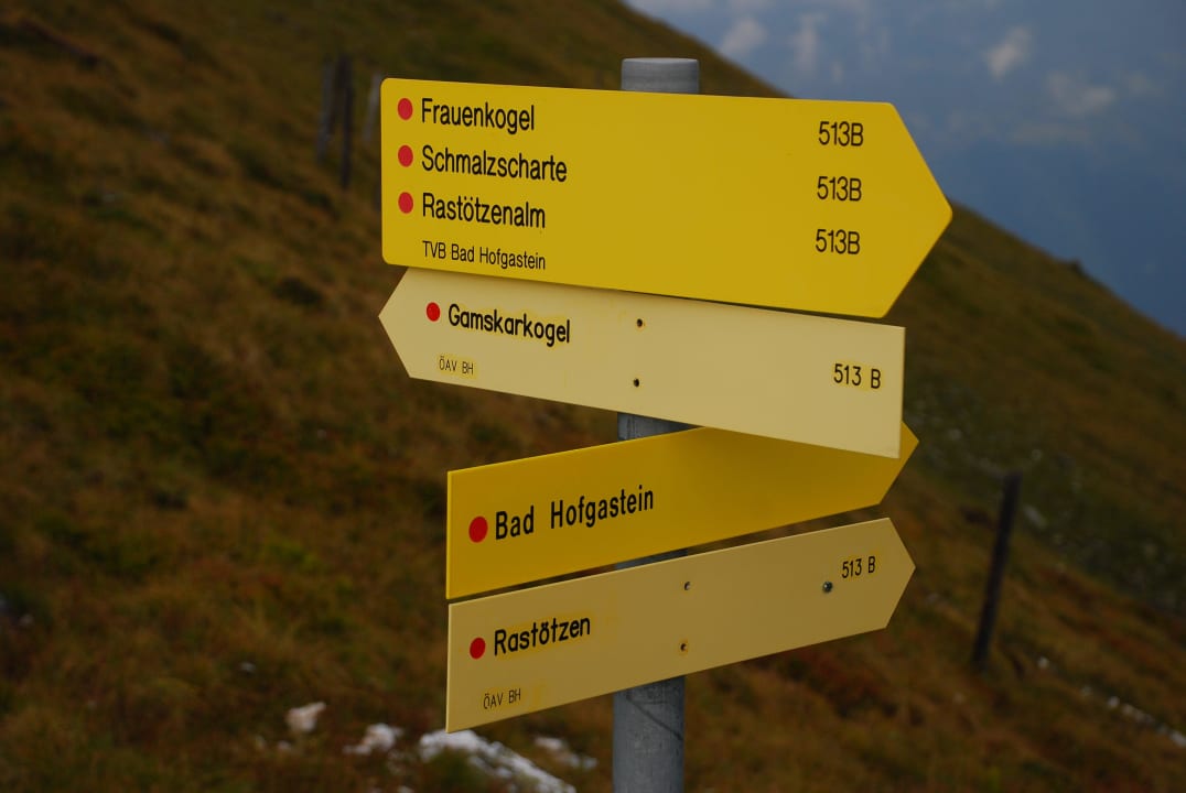 Wegzeiger Gamskarkogelhütte