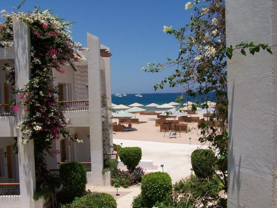 Blick vom Balkon zum Strand Menaville Safaga
