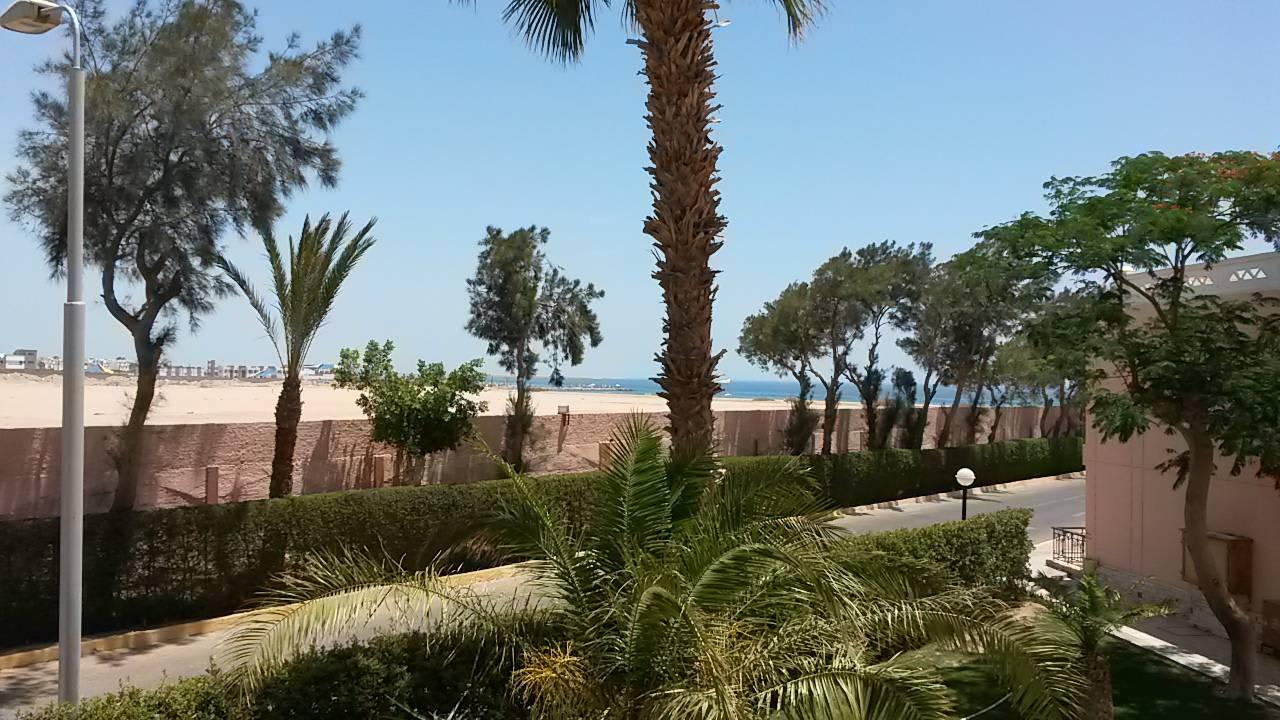 Blick vom Balkon  Beach Albatros Resort