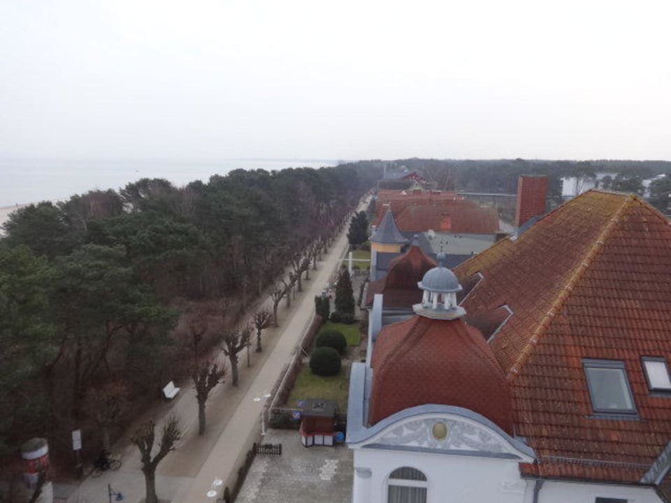 Blick von der Panoramaterrasse Strandhotel Ahlbeck