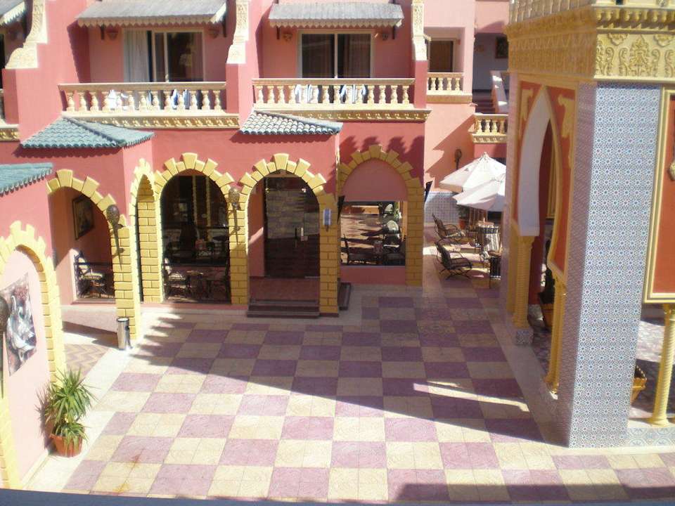 Vom Balkon Pickalbatros Alf Leila Wa Leila Resort - Neverland Hurghada