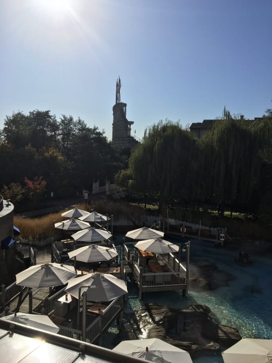 Ausblick vom Zimmer zum Hotel Colosseo Hotel Bell Rock Europa-Park