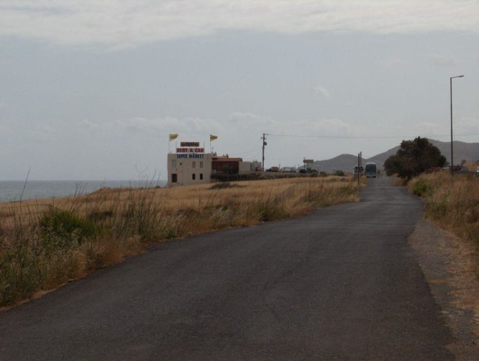 Der Kiosk außerhalb des Hotels Iberostar Selection Creta Marine