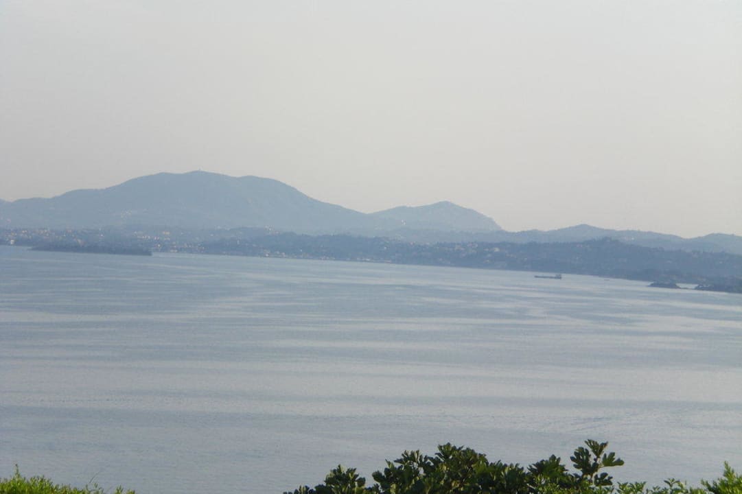 Der Ausblick auf unserer Terrasse Hotel Pantokrator