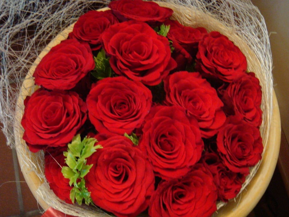 Rosenstrauss zur Begrüssung Jumeirah Beit Al Bahar