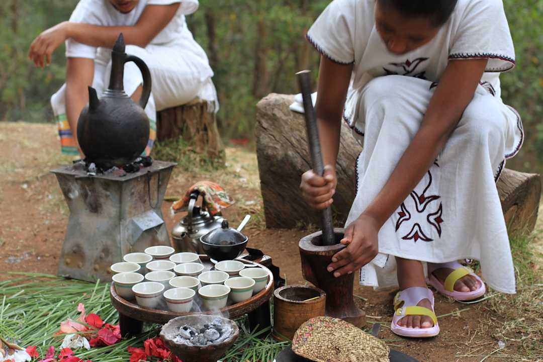 Kávový ceremoniál Aregash Lodge