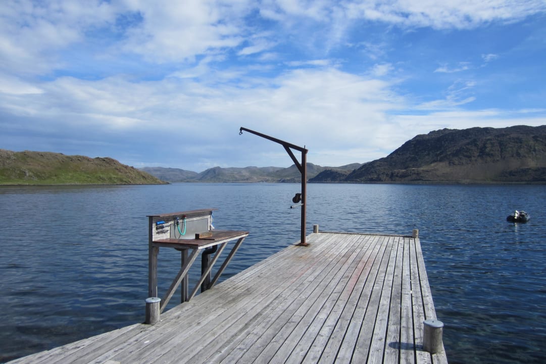 Von unserer Terrasse North Cape Cabins