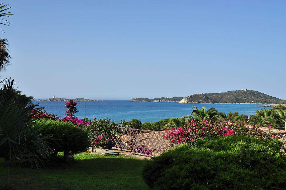 Aussicht von der Terrasse aufs Meer Hotel Residence Fenicia