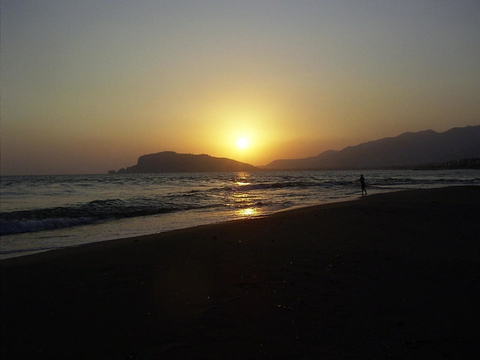 Sonnenuntergang über der Burg von Alanya Labranda Alantur Resort