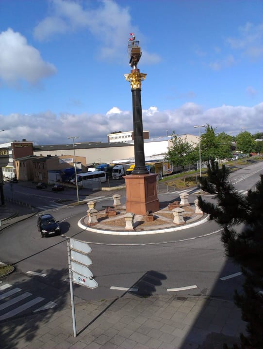 Ausblick vom Zimmer Balkon Apartment-Hotel Hamburg Mitte