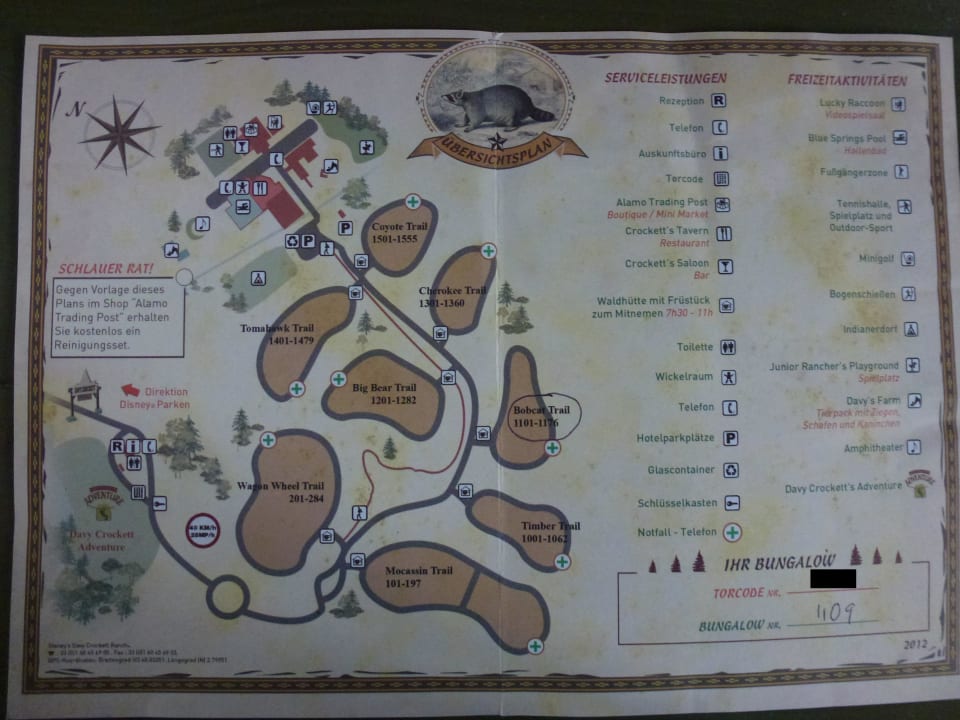 Lageplan Hotel Disney s Davy Crockett Ranch Bailly Romainvilliers 