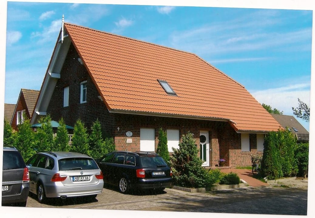 Vorderansicht vom Haus Ferienhaus Luettje Brise