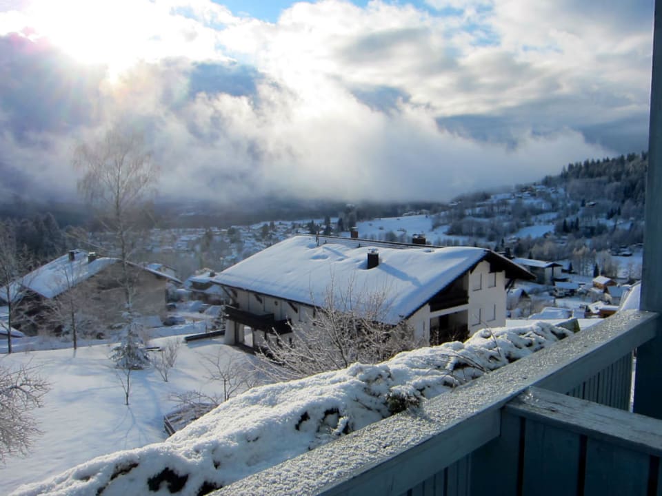 Ausblick vom Balkon Landhaus Korte