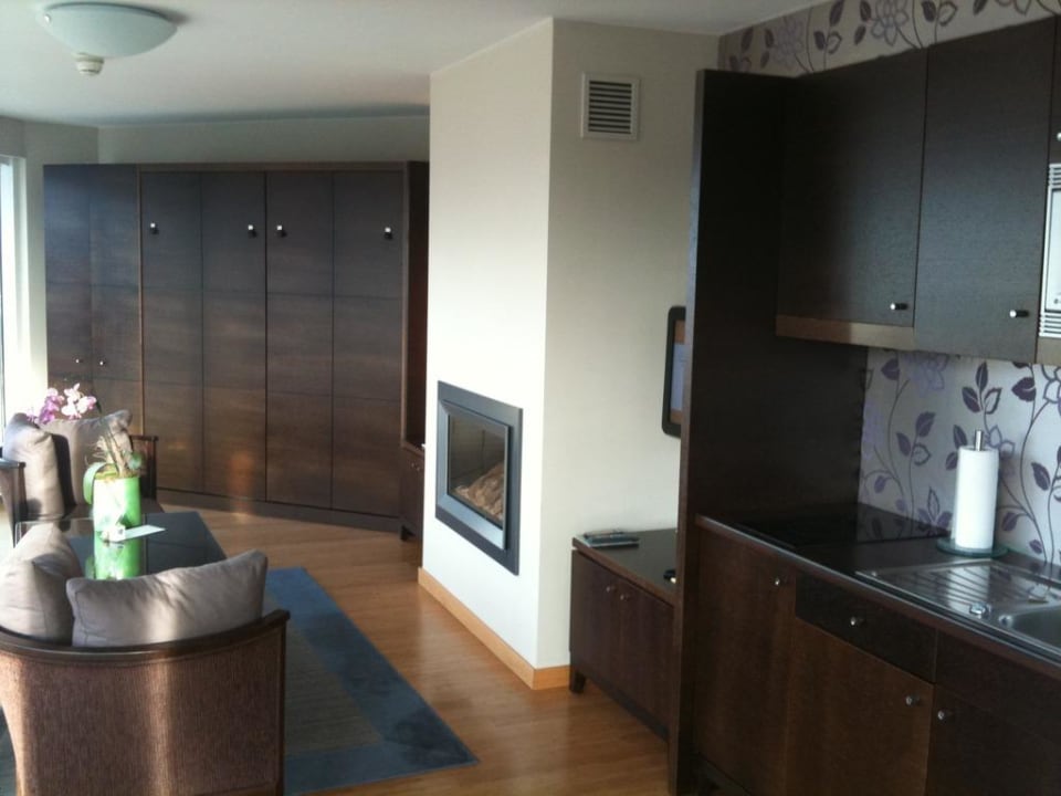 Küchenzeile, Kamin Das Ahlbeck Hotel & SPA