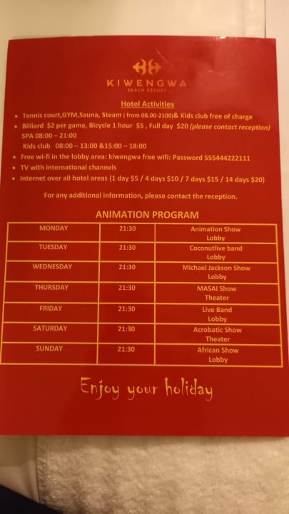 Sonstiges Hotel Kiwengwa Beach Resort