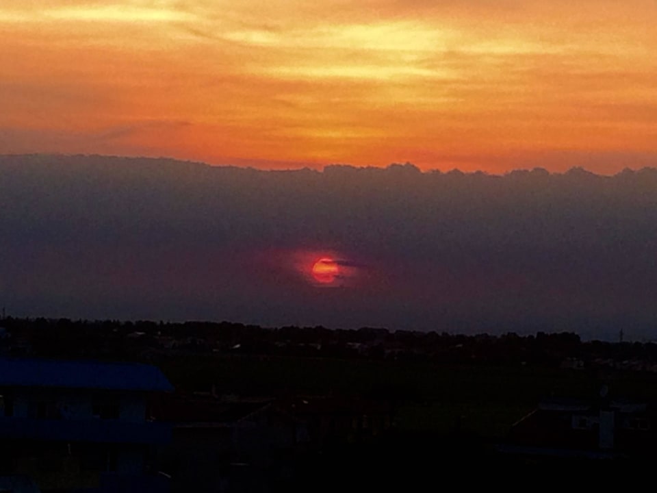 Sonnenuntergang über Jesolo Park Hotel Brasilia