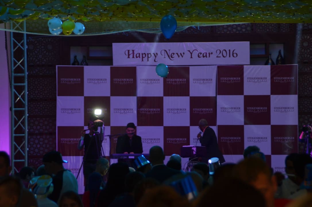Happy New Jahr 2016, in der Lobby  Steigenberger Aqua Magic