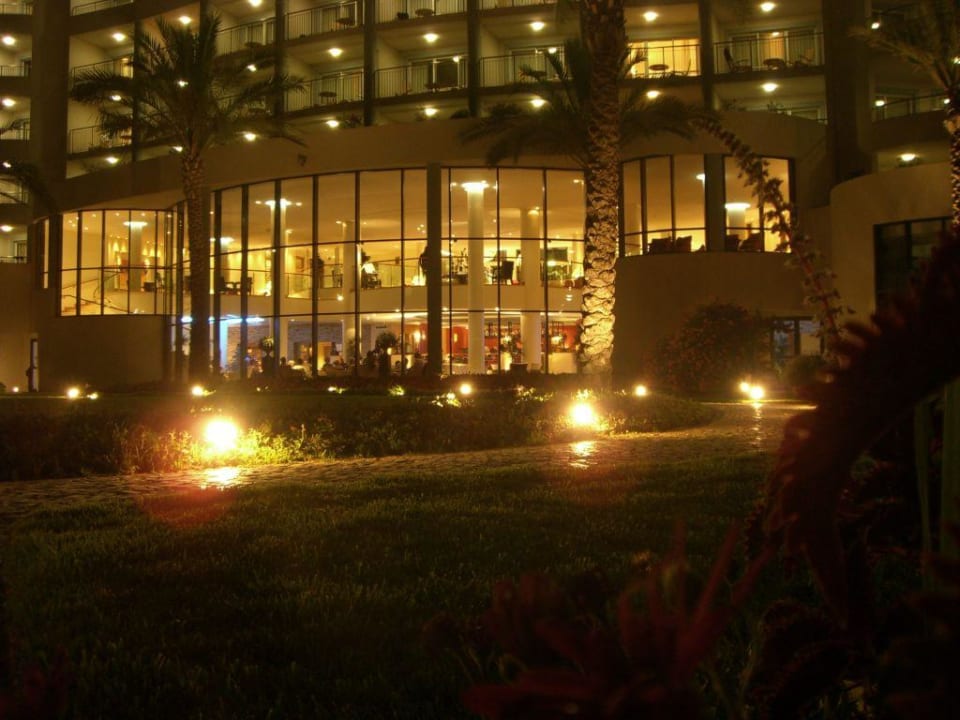 Garden and lobby at night Pestana Grand Ocean Resort