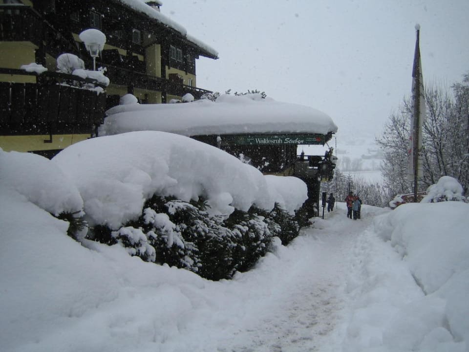 Blick zum Hotel Naturhotel Café Waldesruhe